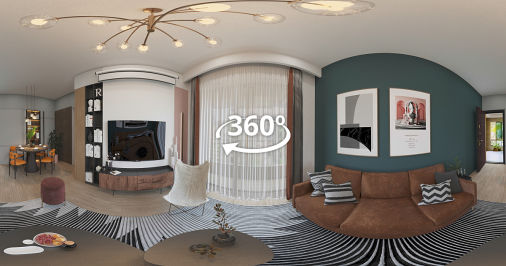 3d Virtual tour with virtual staging of real estate luxury flats rooms property building